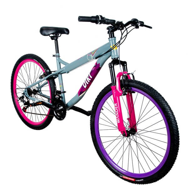 bicicleta wander dirt gris morado A